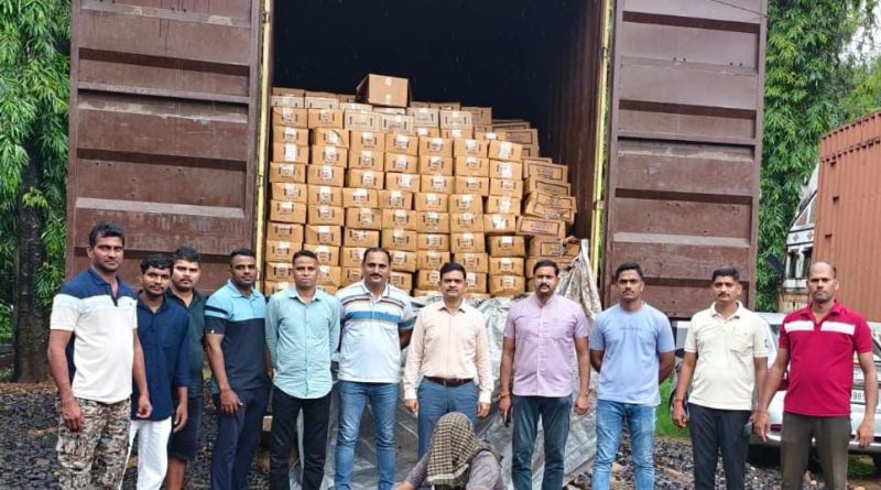 सिंधुदुर्ग एलसीबीची मोठी कारवाई; दीड कोटीहून अधिक किमतीचा गोवा बनावटीचा दारूसाठा जप्त सिंधुदुर्ग एलसीबीची मोठी कारवाई; दीड कोटीहून अधिक किमतीचा गोवा बनावटीचा दारूसाठा जप्त
