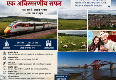 लंडन ते एडिनबर्ग : एक अविस्मरणीय सफर लंडन डायरी : लेखांक पाचवा – एस. एम. देशमुख लंडन ते एडिनबर्ग : एक अविस्मरणीय सफर लंडन डायरी : लेखांक पाचवा – एस. एम. देशमुख